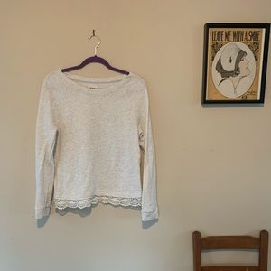 Aerie Light Grey Sweatshirt